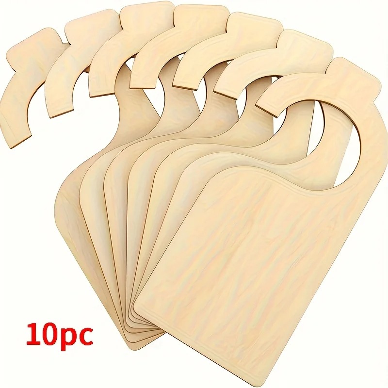 Baby Nursery Home - 10 Pcs Blank Wooden Closet Dividers