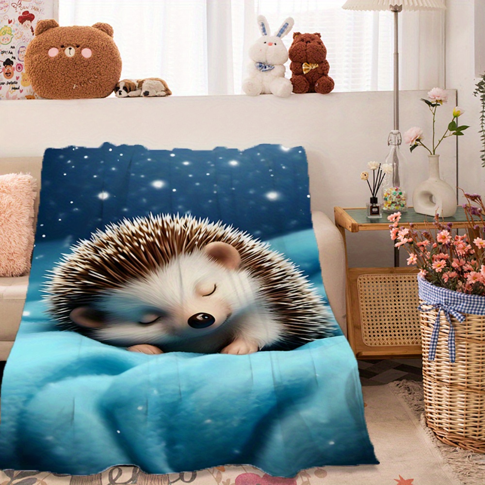 Baby Nursery In Hospital - Cute Hedgehog Nursery Blanket Throw Baby