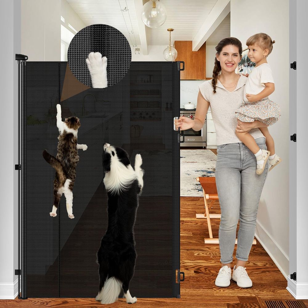 Baby Gate Extra Wide - Reinorced 60 Inch Extra Tall Cat