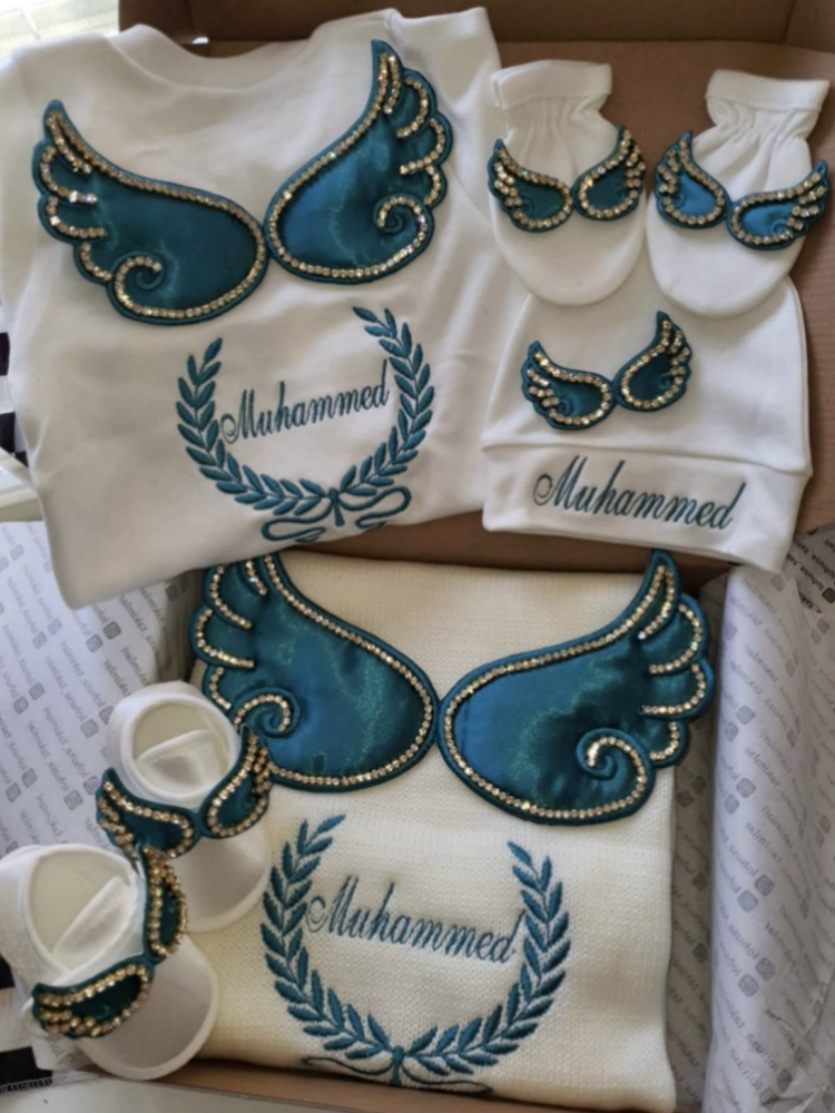 Baby Nursery In Hospital - Dollbling Hospital Exit 5pcs Embroidery Name