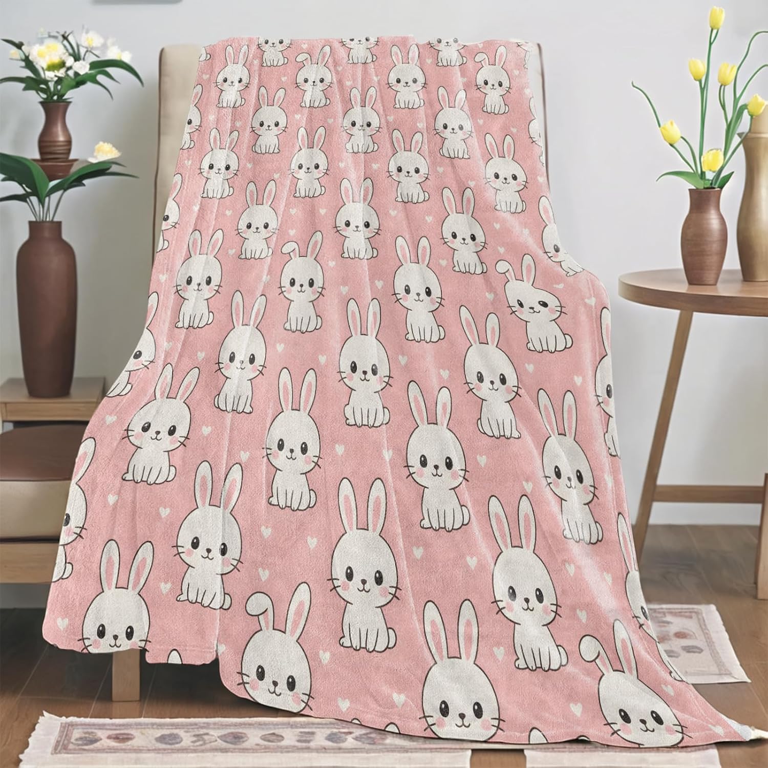 Cute Cartoon Bunny Rabbit Prin - Baby Nursery In Hospital recension och pris