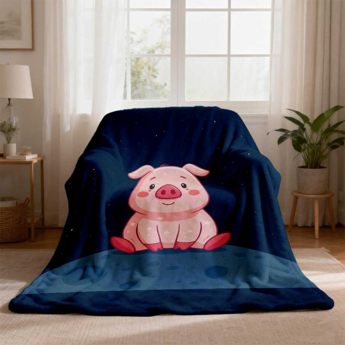 Cute Pig Nursery Blanket Throw - Baby Nursery In Hospital recension och pris