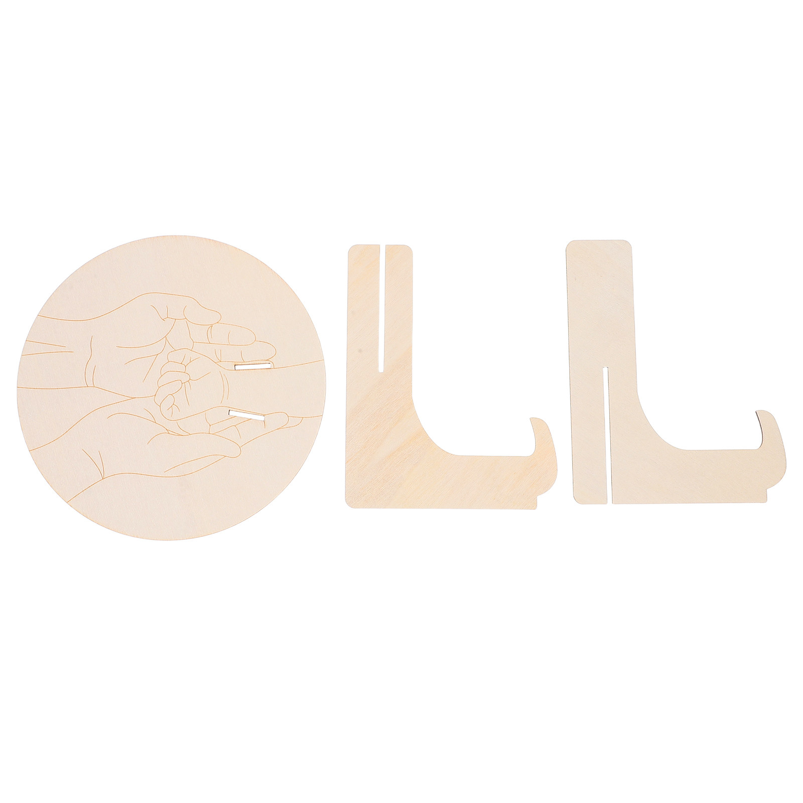 1Set Engraved Round Wooden Bab - Baby Nursery In Hospital recension och pris