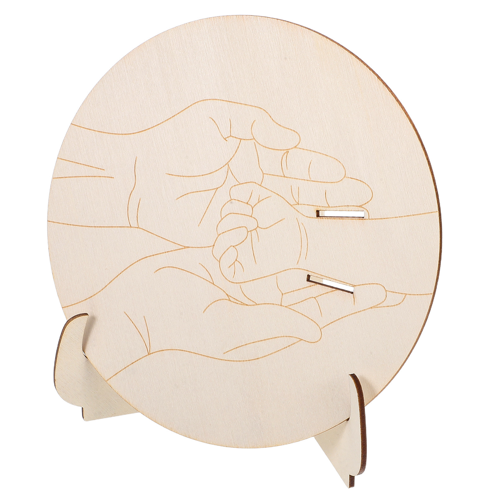 1Set Engraved Round Wooden Bab - Baby Nursery In Hospital recension och pris