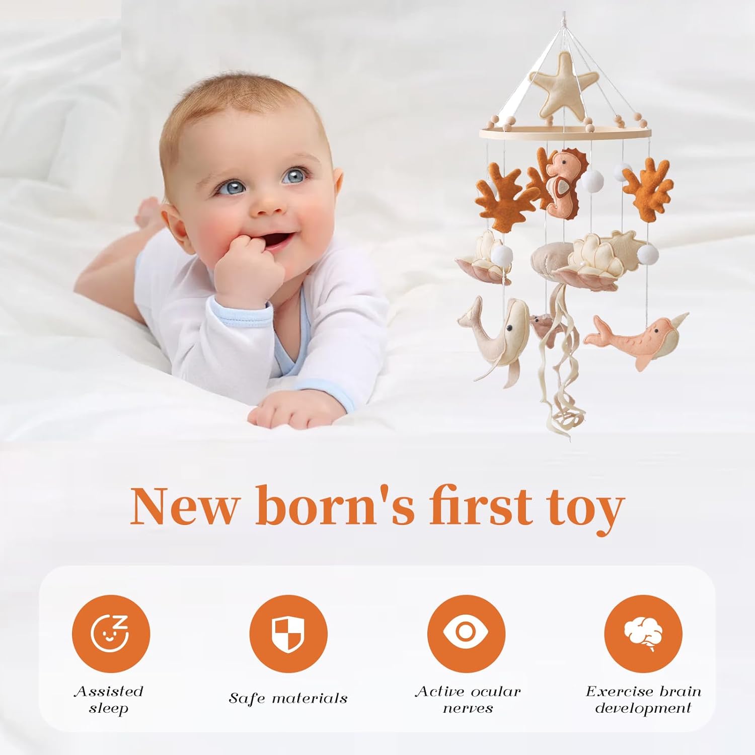 Wooden Crib Mobile Baby Bed Be - Crib Mobile Musical recension och pris