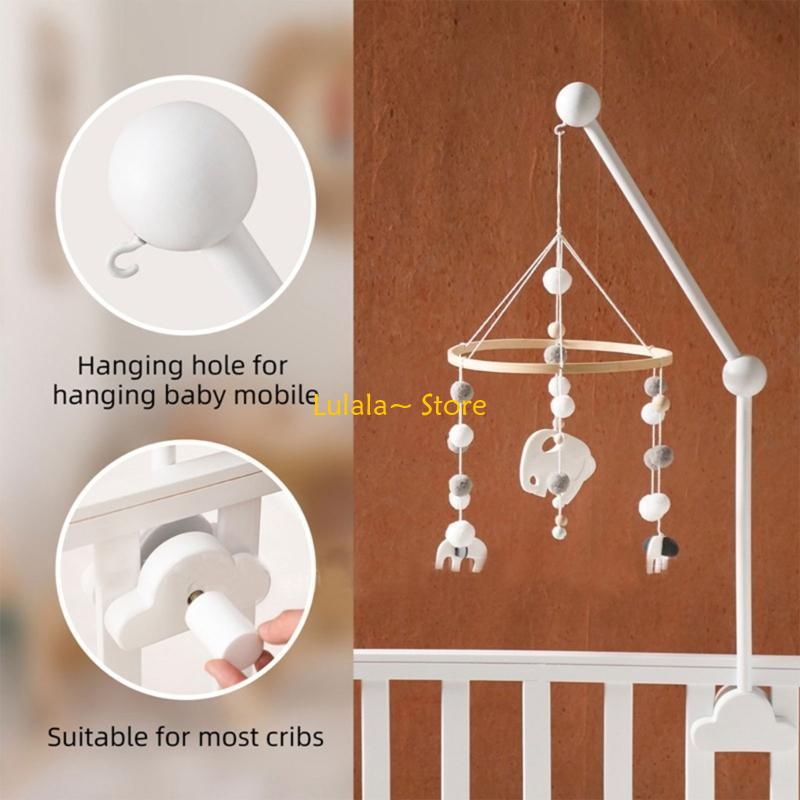 Y4QA Crib Hanging Holder Woode - Crib Mobile Musical recension och pris