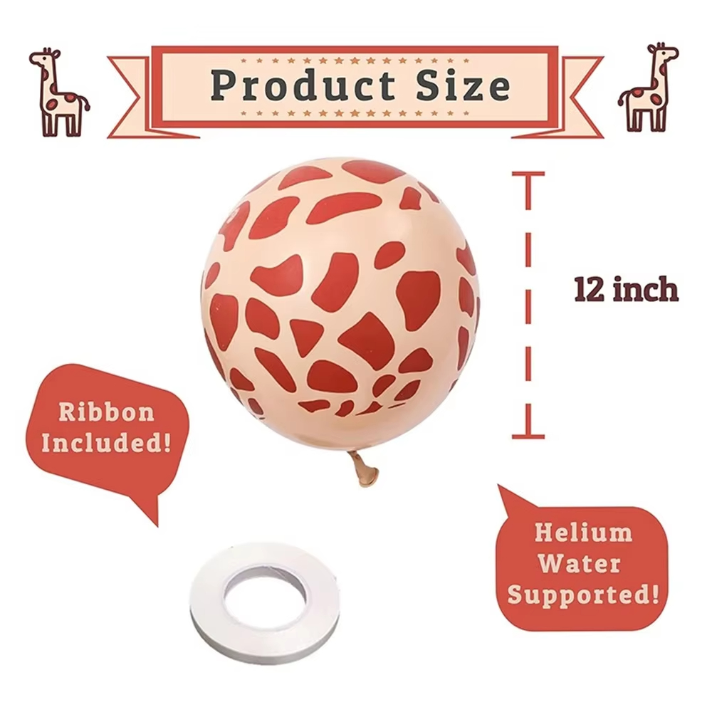 20Pcs Giraffe Print Balloons A - Baby Nursery Jungle Theme recension och pris