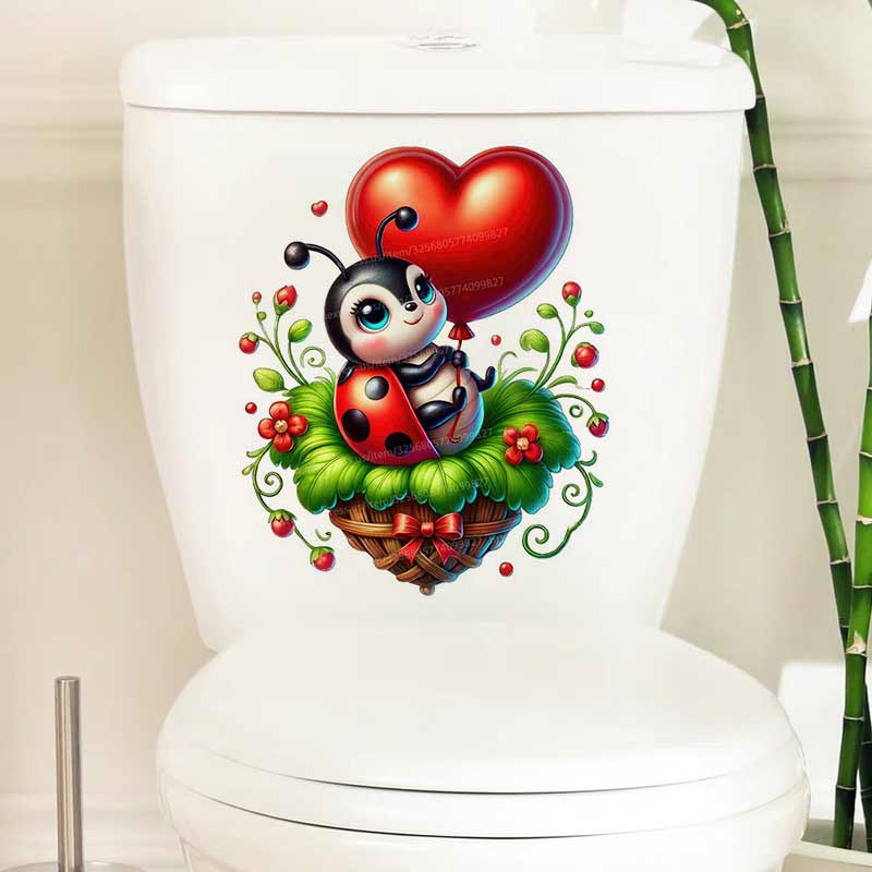 Cute Ladybug Wall Sticker Baby - Baby Nursery Panelling recension och pris