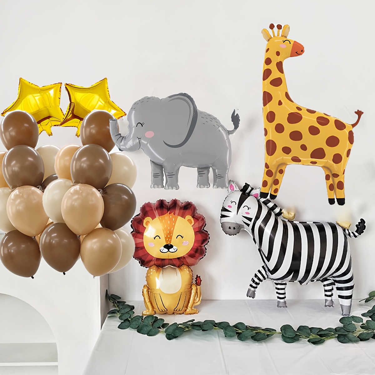 8PCS Cartoon Animal Theme Foil - Baby Nursery Jungle Theme recension och pris
