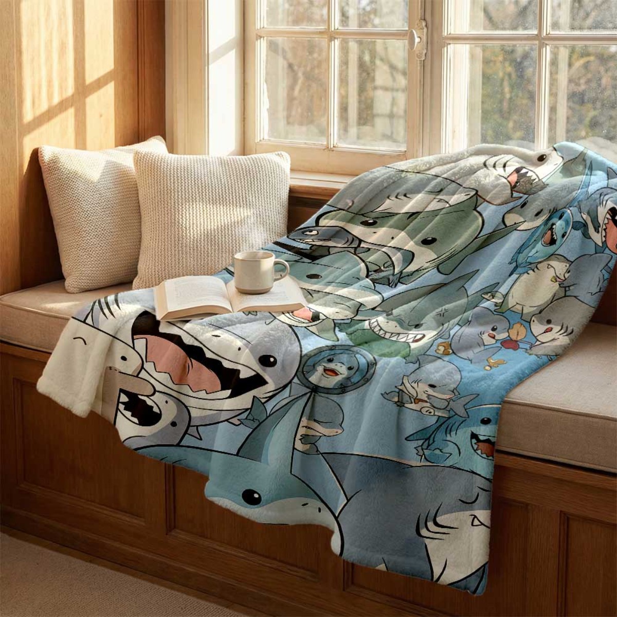 Large Cartoon Baby Sharks Flee - Baby Nursery In Hospital recension och pris
