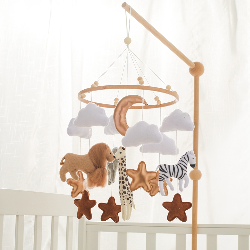 Crib Mobile Bed Bell Wooden Ba - Crib Mobile Musical recension och pris