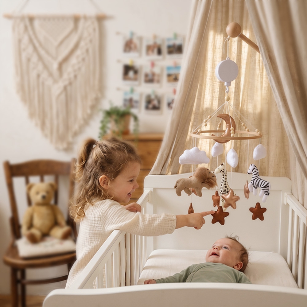 Wooden Bed Bell Baby Crib Mobi - Crib Mobile Musical recension och pris