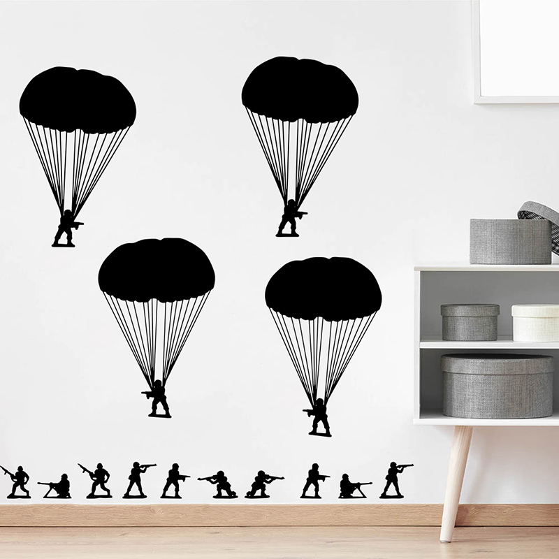 Army Men Soldiers Paratroopers - Baby Nursery Panelling recension och pris