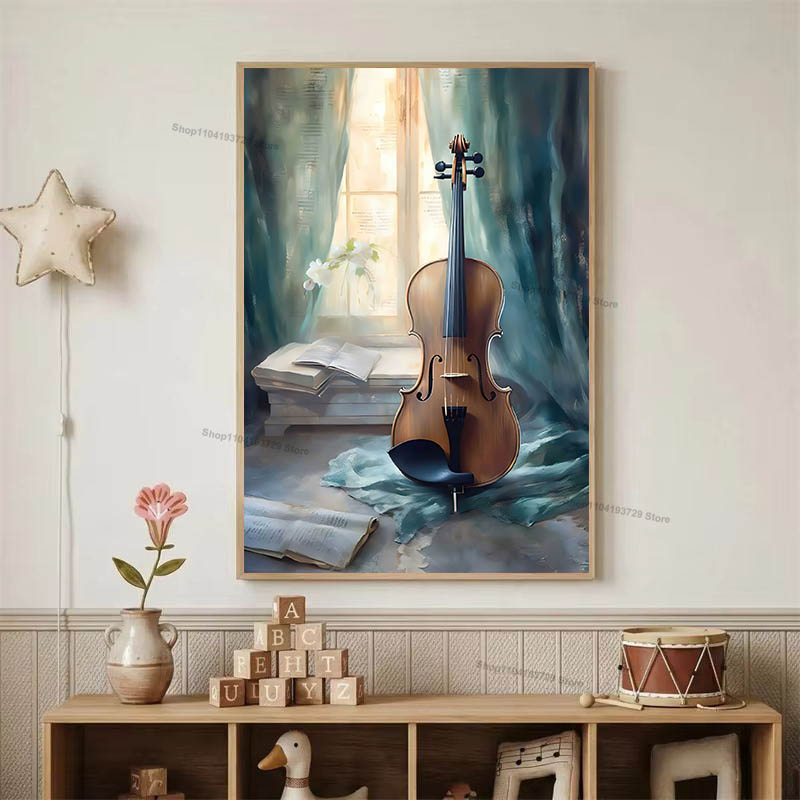 Watercolor Ballet Girl Shoes C - Baby Nursery Posters recension och pris