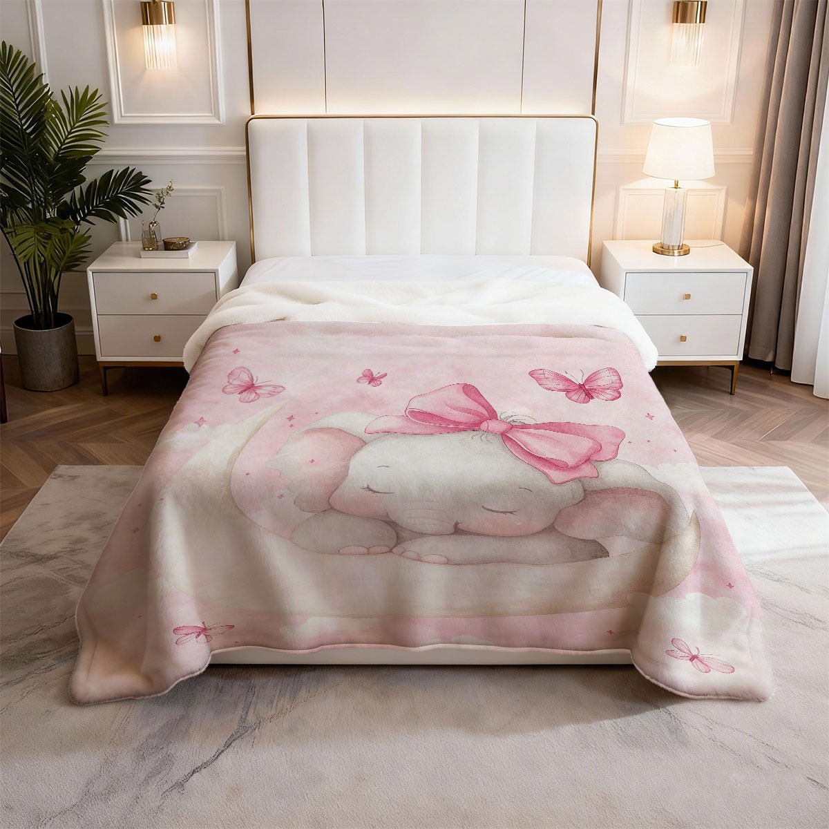 Plush Baby Elephant Moon Blank - Baby Nursery In Hospital recension och pris