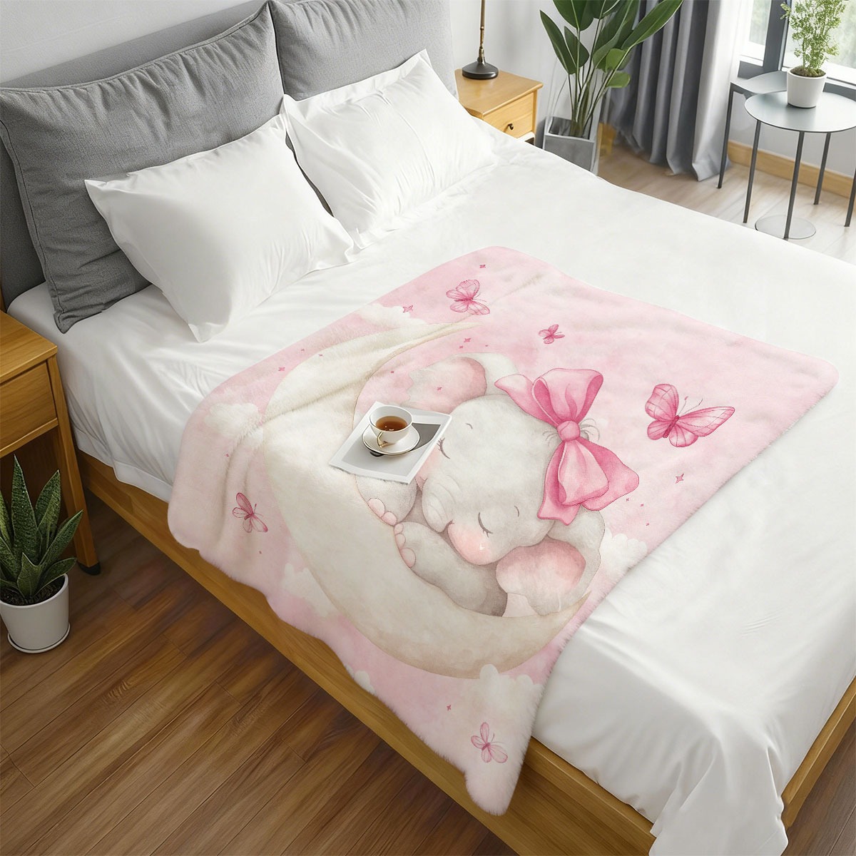 Plush Baby Elephant Moon Blank - Baby Nursery In Hospital recension och pris