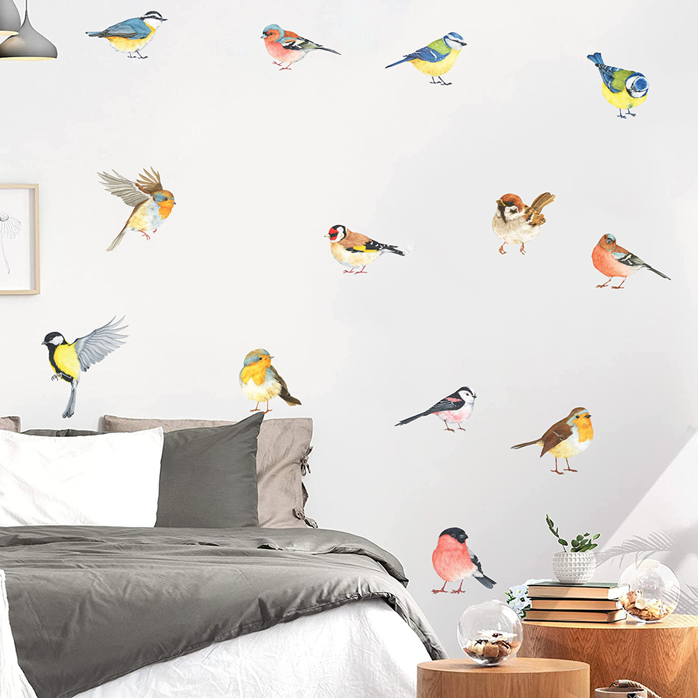 13pcs Little Birds Wall Sticke - Baby Nursery Panelling recension och pris