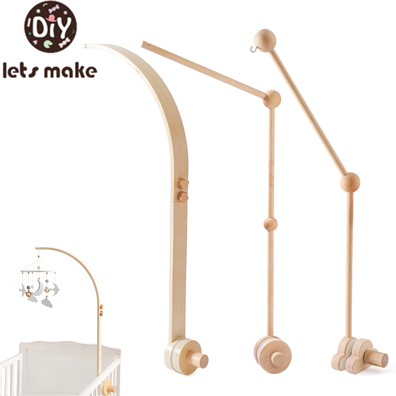 Baby Wooden Bed Bell Bracket M - Crib Mobile Musical recension och pris