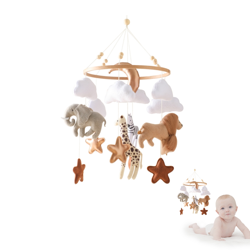 Crib Mobile Bed Bell Wooden Ba - Crib Mobile Musical recension och pris