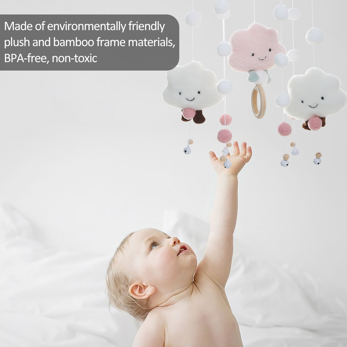 Mobile Wind Chimes with Cloud  - Crib Mobile Musical recension och pris