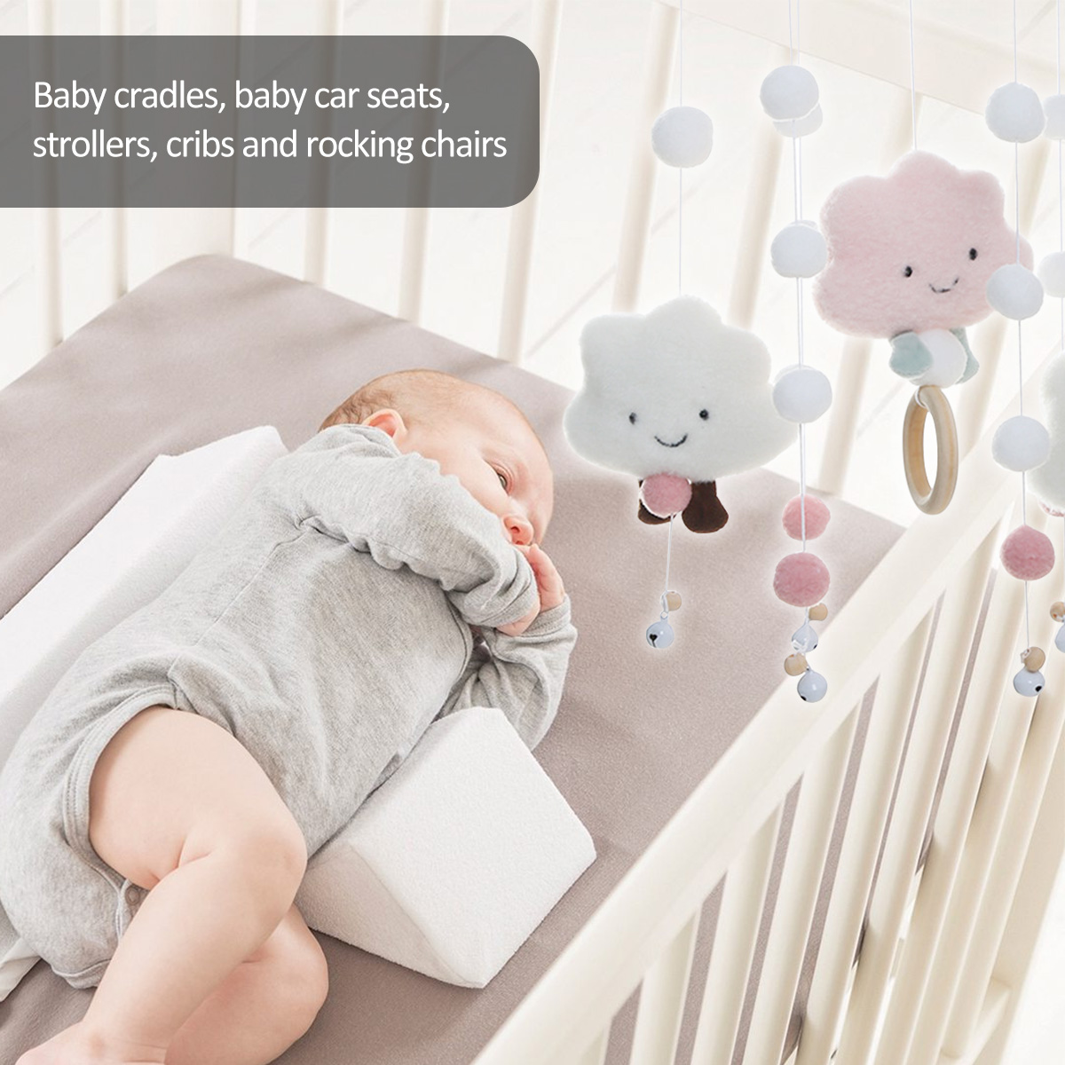 Mobile Wind Chimes with Cloud  - Crib Mobile Musical recension och pris