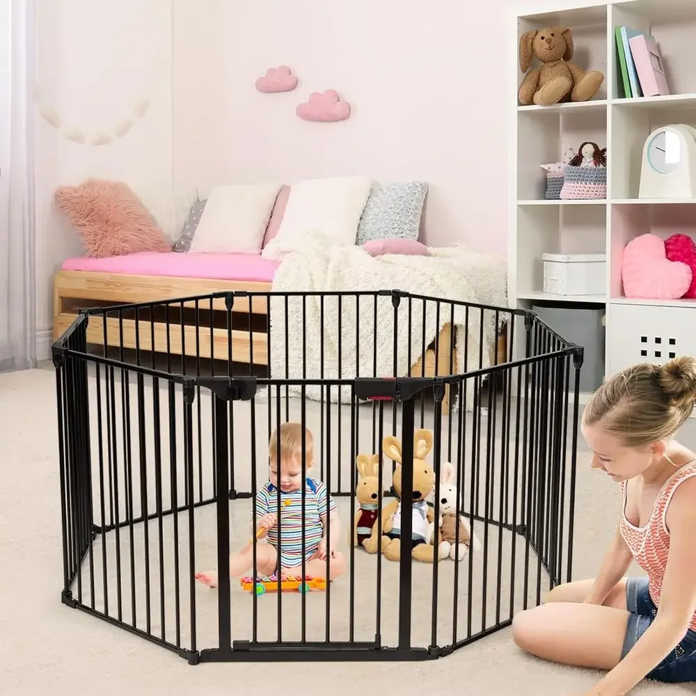 8-Panel Adjustable Extra Wide  - Baby Gate Extra Wide recension och pris