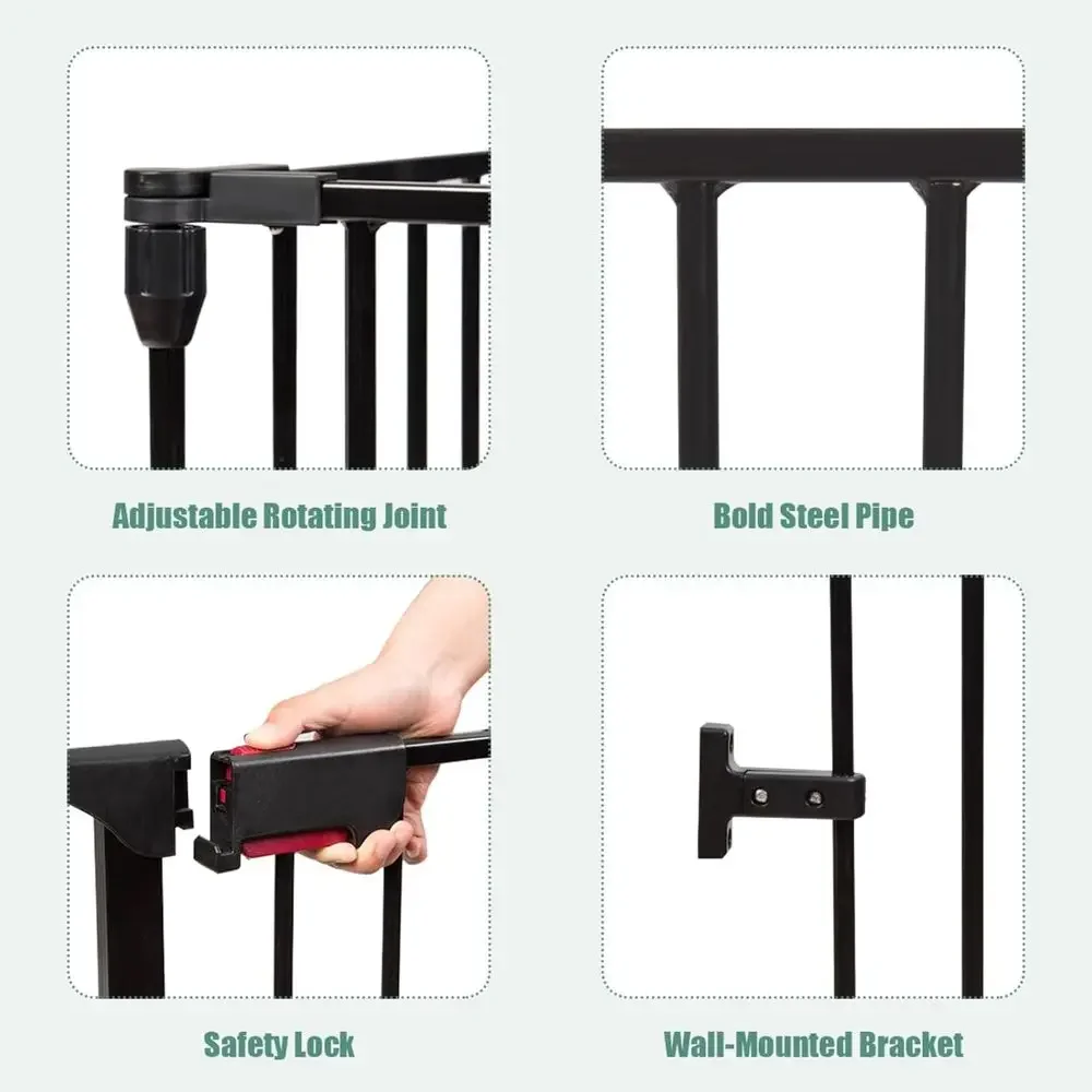 8-Panel Adjustable Extra Wide  - Baby Gate Extra Wide recension och pris