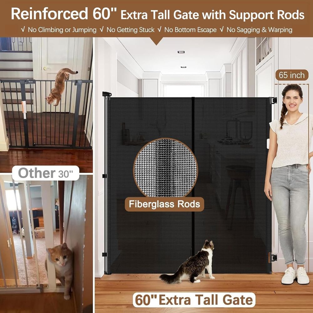 Reinorced 60 Inch Extra Tall C - Baby Gate Extra Wide recension och pris