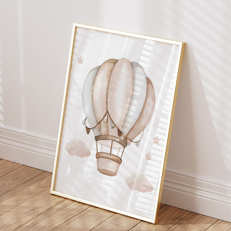 Cute Elephant Hot Balloon Moon - Baby Nursery Posters recension och pris