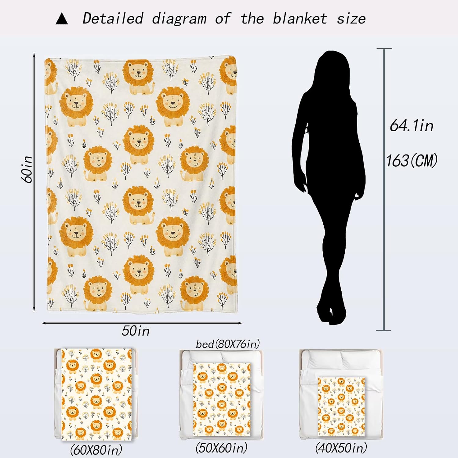 Ultra Soft Plush Lion Pattern  - Baby Nursery In Hospital recension och pris