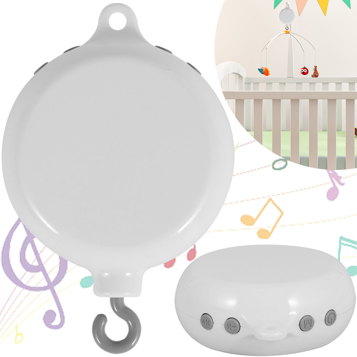 Baby Mobile Music Box Crib Mob - Crib Mobile Musical recension och pris