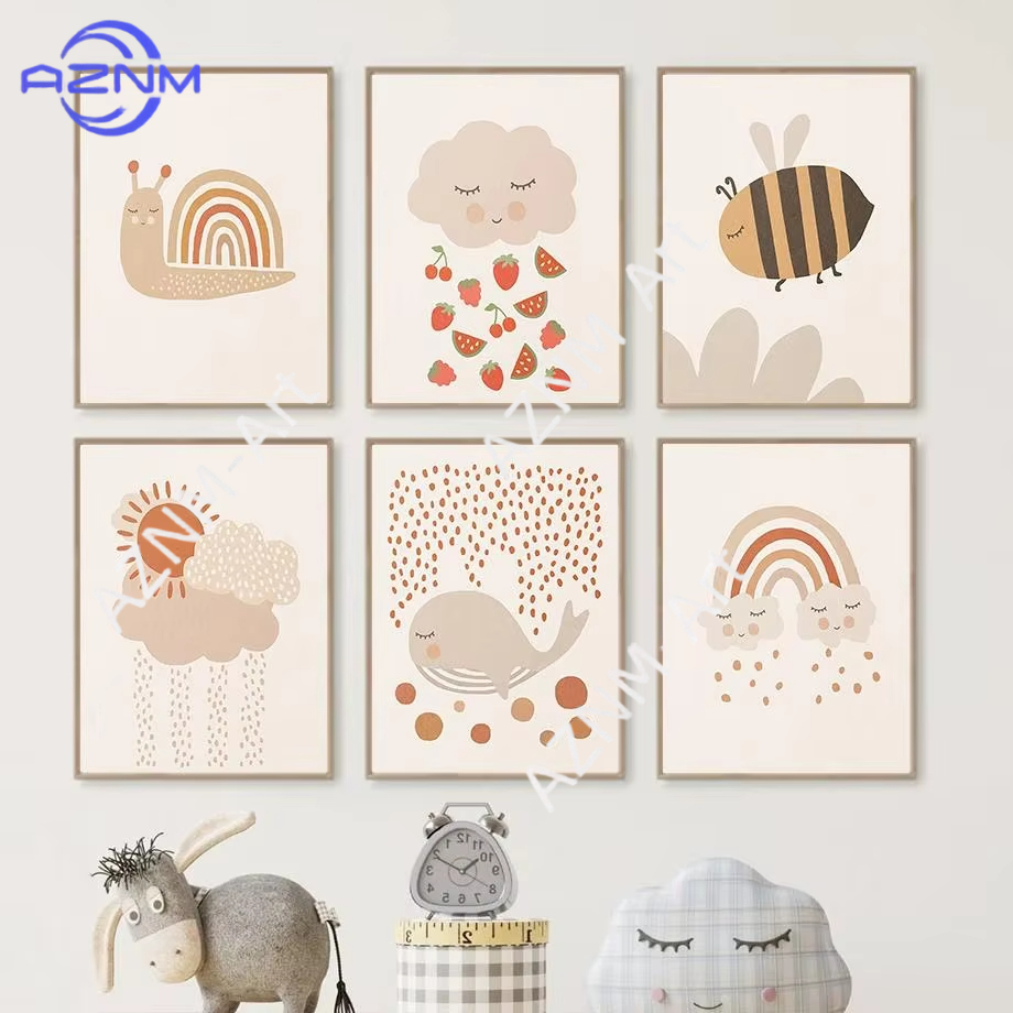 1pc Nursery Wall Art Canvas Ba - Baby Nursery Posters recension och pris