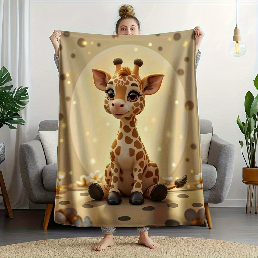 Adorable Giraffe Print Throw B - Baby Nursery In Hospital recension och pris