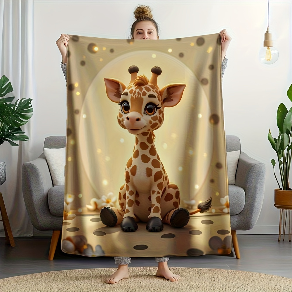 Adorable Giraffe Print Throw B - Baby Nursery In Hospital recension och pris