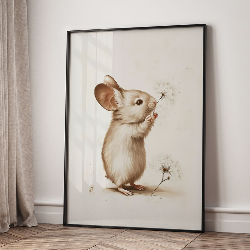 Bear Rabbit Fox Deer Squirrel  - Baby Nursery Posters recension och pris