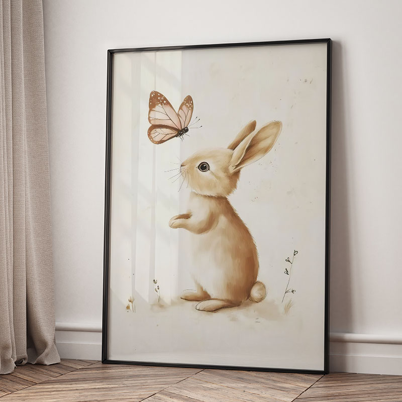 Bear Rabbit Fox Deer Squirrel  - Baby Nursery Posters recension och pris