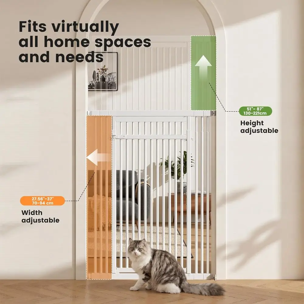 Extra Tall 51-87 Adjustable Ca - Baby Gate Extra Wide recension och pris
