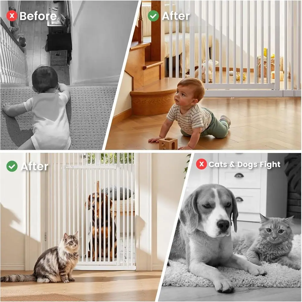 Extra Tall 51-87 Adjustable Ca - Baby Gate Extra Wide recension och pris