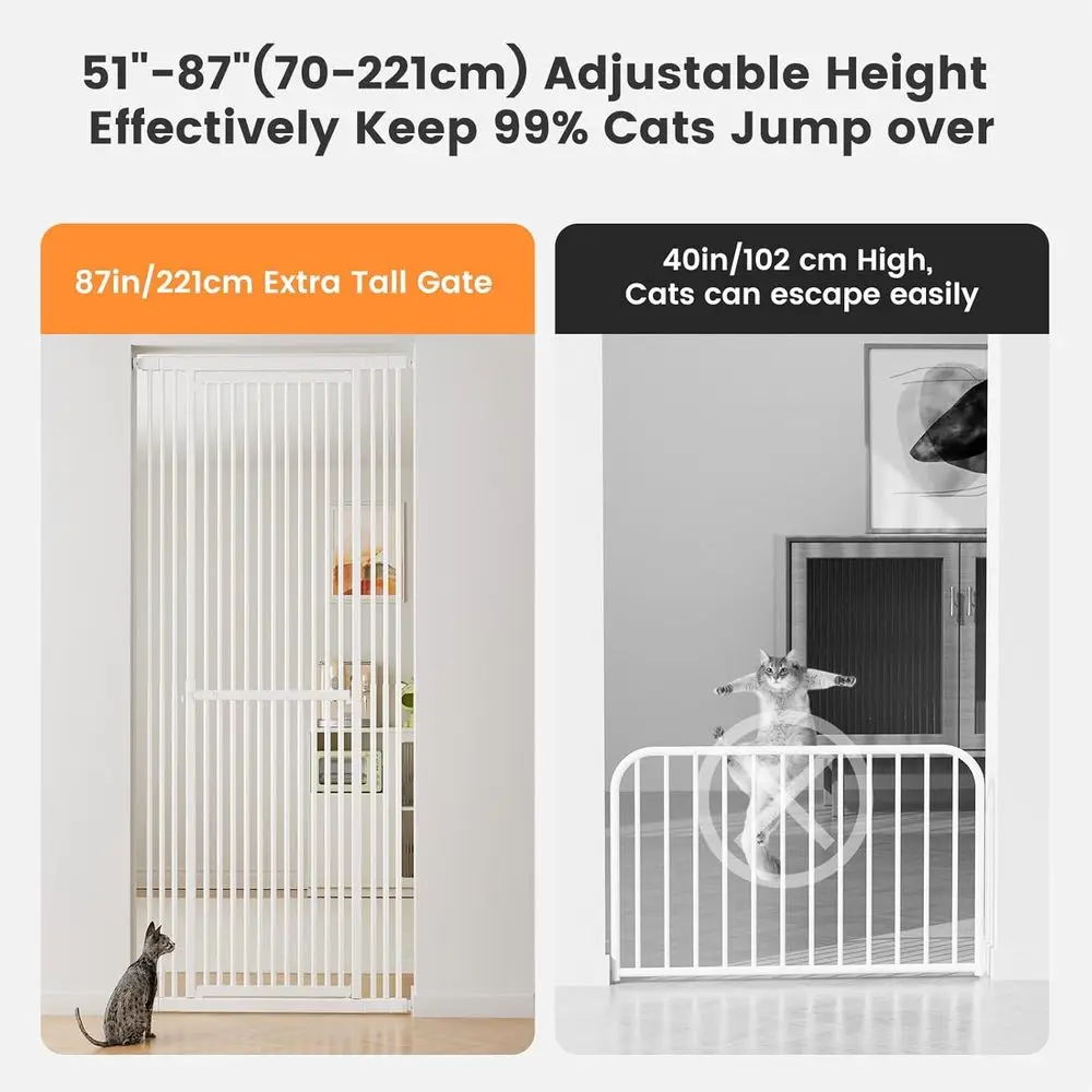 Extra Tall 51-87 Adjustable Ca - Baby Gate Extra Wide recension och pris
